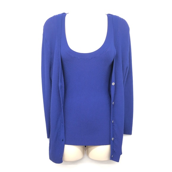 New York & Company Berry Blue Sweater Set - Picture 2 of 16